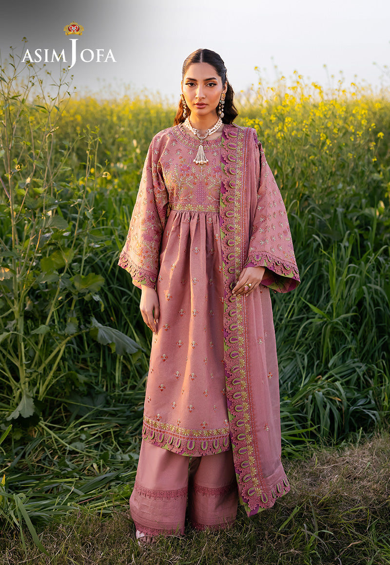 Asim Jofa | Luxury Lawn 25 | AJELL-16 - Rang-e-Khaas