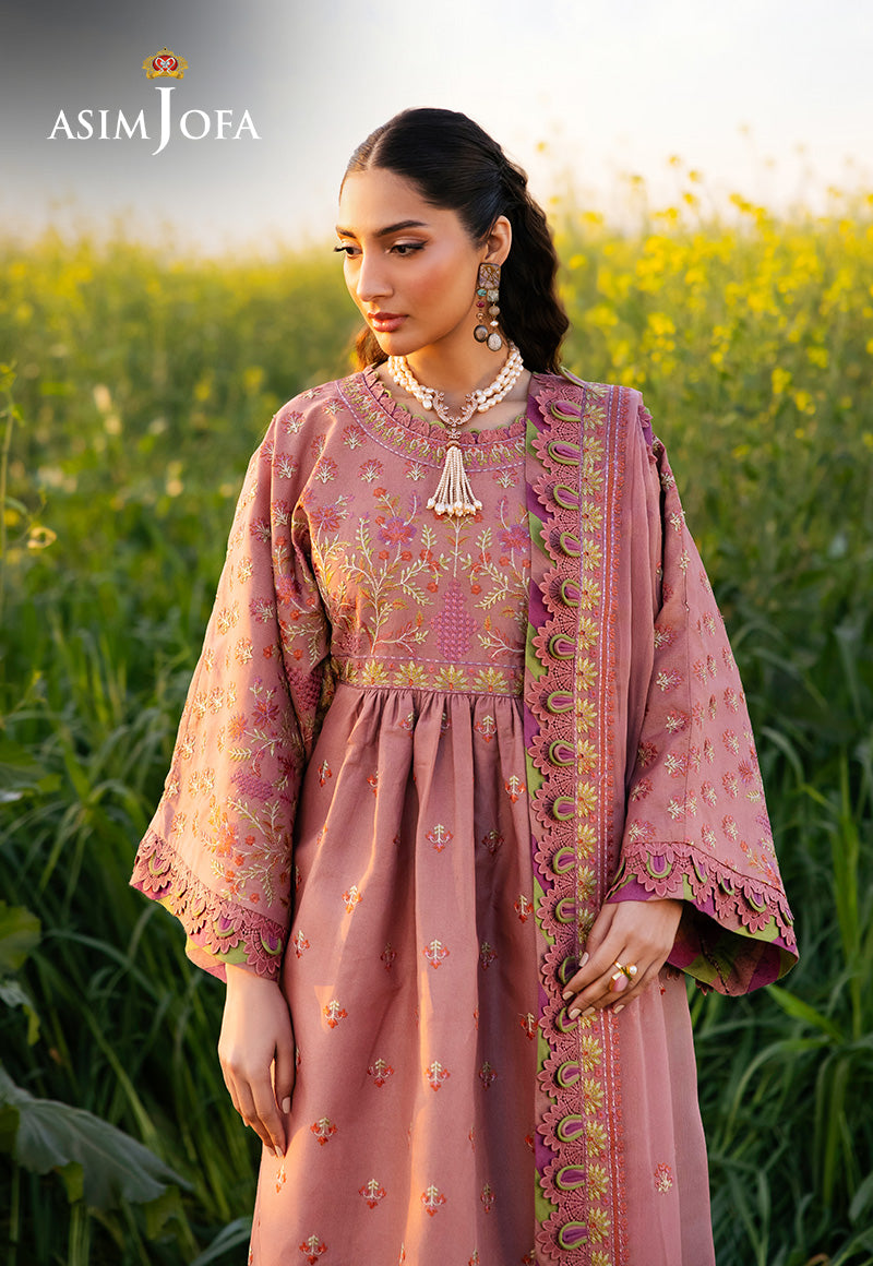 Asim Jofa | Luxury Lawn 25 | AJELL-16 - Rang-e-Khaas