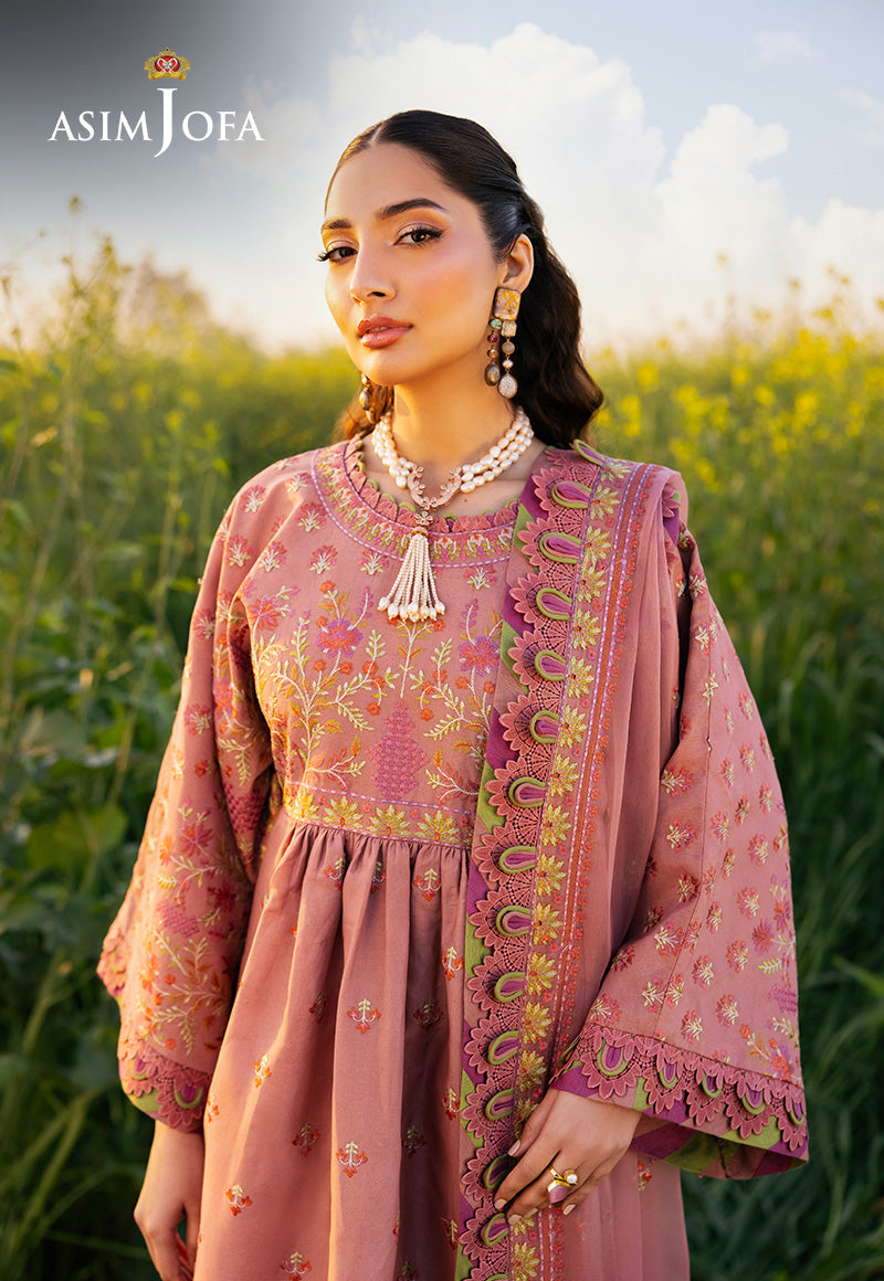 Asim Jofa | Luxury Lawn 25 | AJELL-16 - Rang-e-Khaas