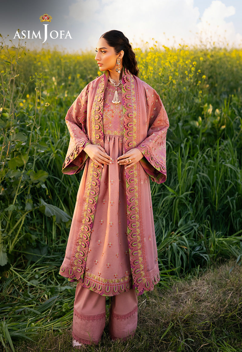 Asim Jofa | Luxury Lawn 25 | AJELL-16 - Rang-e-Khaas