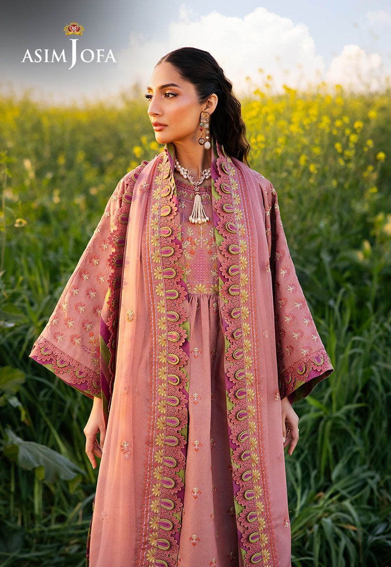 Asim Jofa | Luxury Lawn 25 | AJELL-16 - Rang-e-Khaas