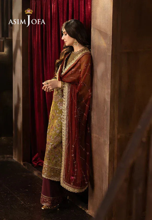 Asim Jofa | EMBROIDERED CHIFFON 3 PCS | AJFO-07 - Rang-e-Khaas