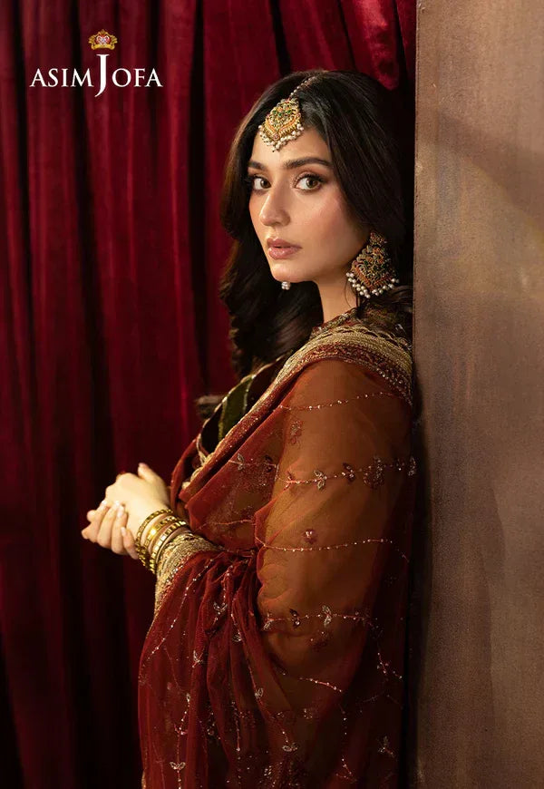 Asim Jofa | EMBROIDERED CHIFFON 3 PCS | AJFO-07 - Rang-e-Khaas