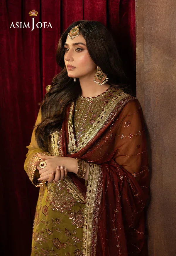 Asim Jofa | EMBROIDERED CHIFFON 3 PCS | AJFO-07 - Rang-e-Khaas