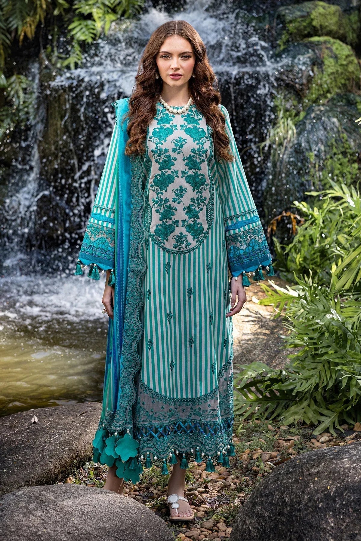 Charizma | Naranji Lawn | CN5-01 - Rang-e-Khaas
