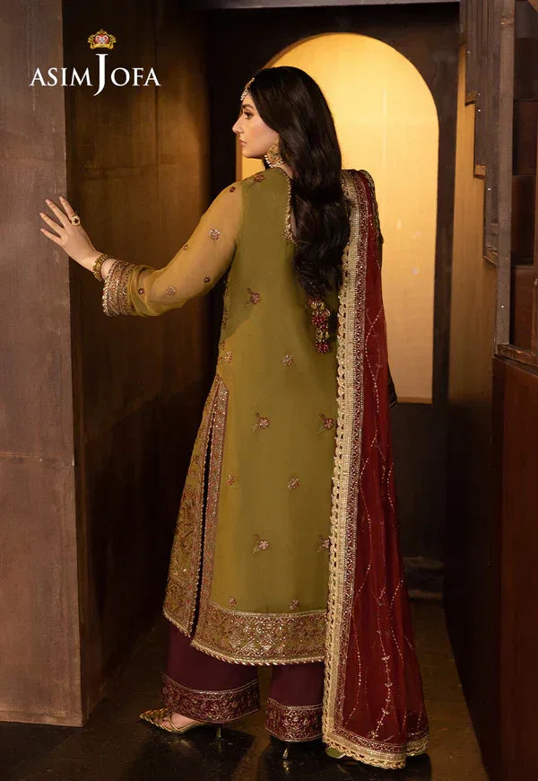 Asim Jofa | EMBROIDERED CHIFFON 3 PCS | AJFO-07 - Rang-e-Khaas