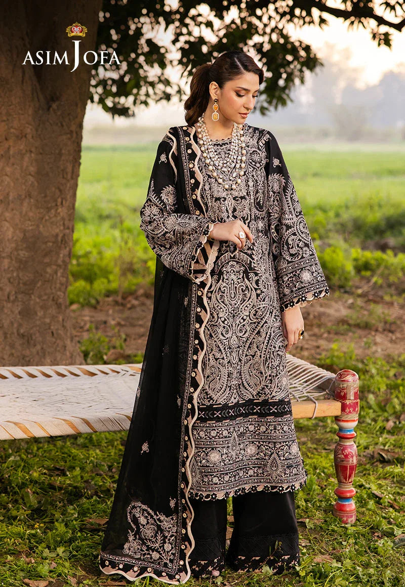Asim Jofa | Luxury Lawn 25 | AJELL-03 - Rang-e-Khaas