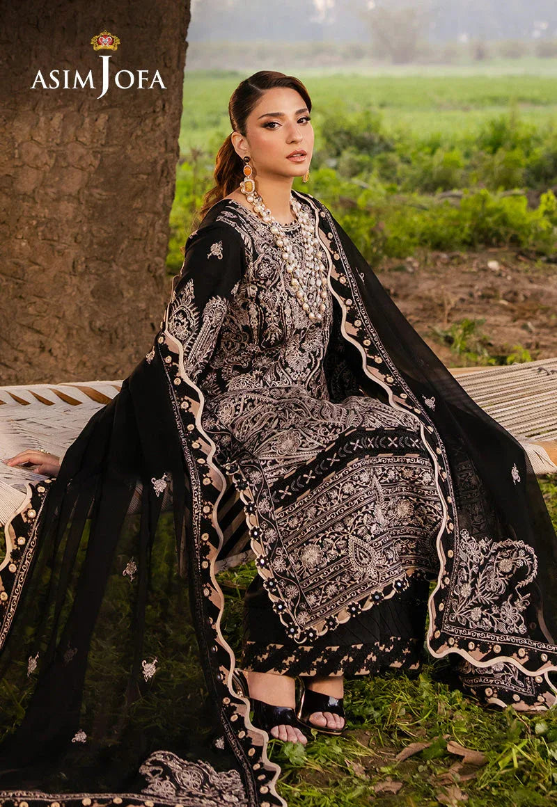 Asim Jofa | Luxury Lawn 25 | AJELL-03 - Rang-e-Khaas