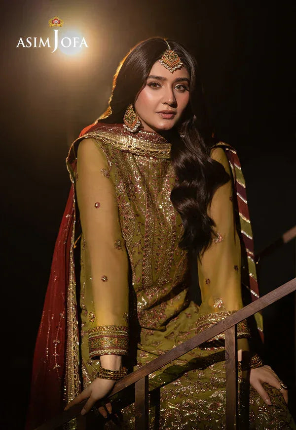 Asim Jofa | EMBROIDERED CHIFFON 3 PCS | AJFO-07 - Rang-e-Khaas