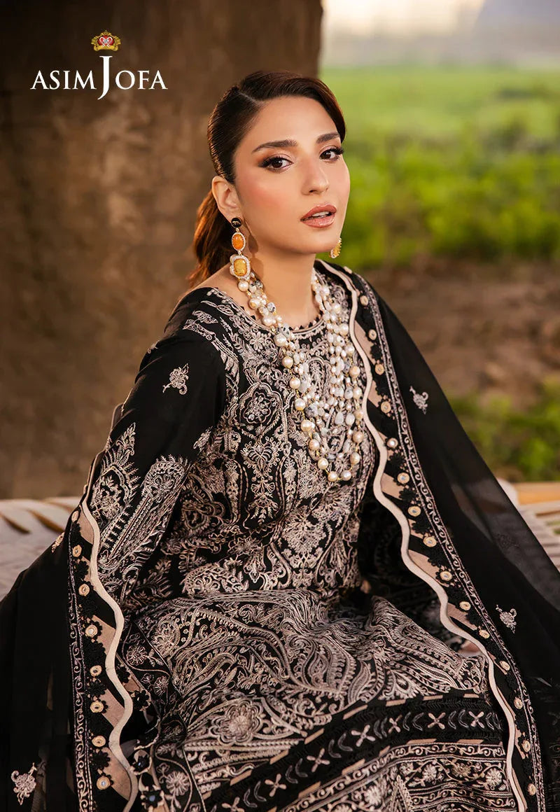 Asim Jofa | Luxury Lawn 25 | AJELL-03 - Rang-e-Khaas