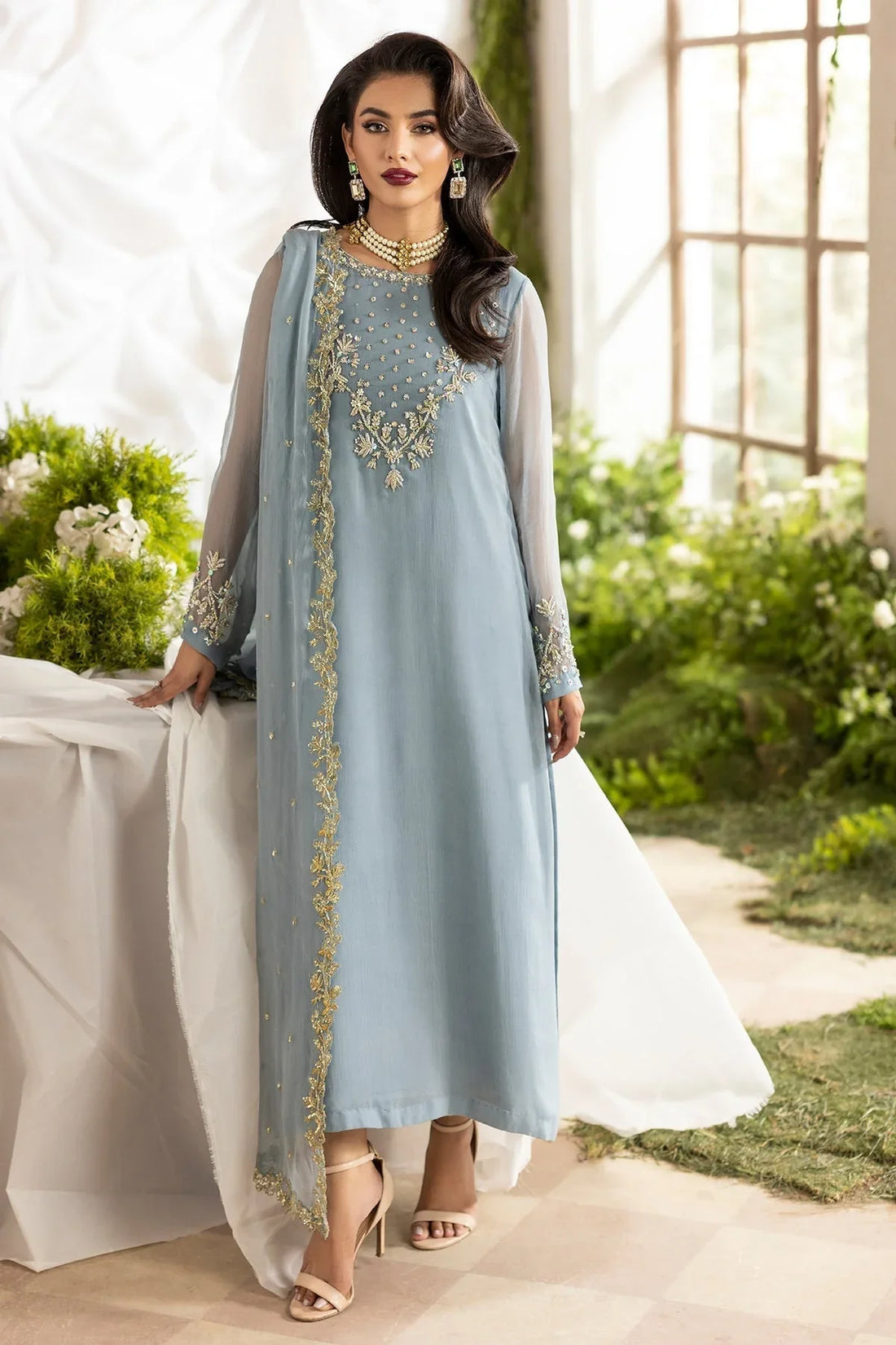 Charizma | Fumee Luxury Chiffon | CMA-5-100 - Rang-e-Khaas