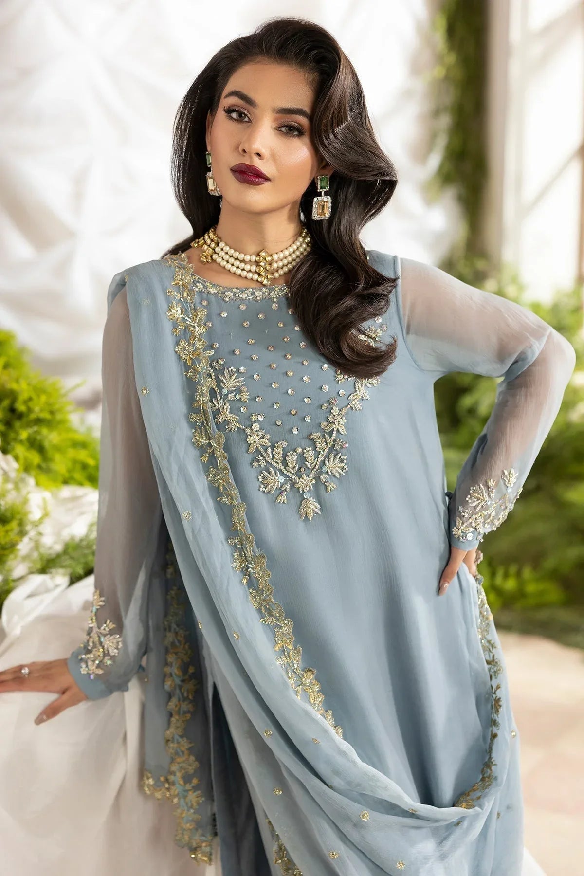 Charizma | Fumee Luxury Chiffon | CMA-5-100 - Rang-e-Khaas