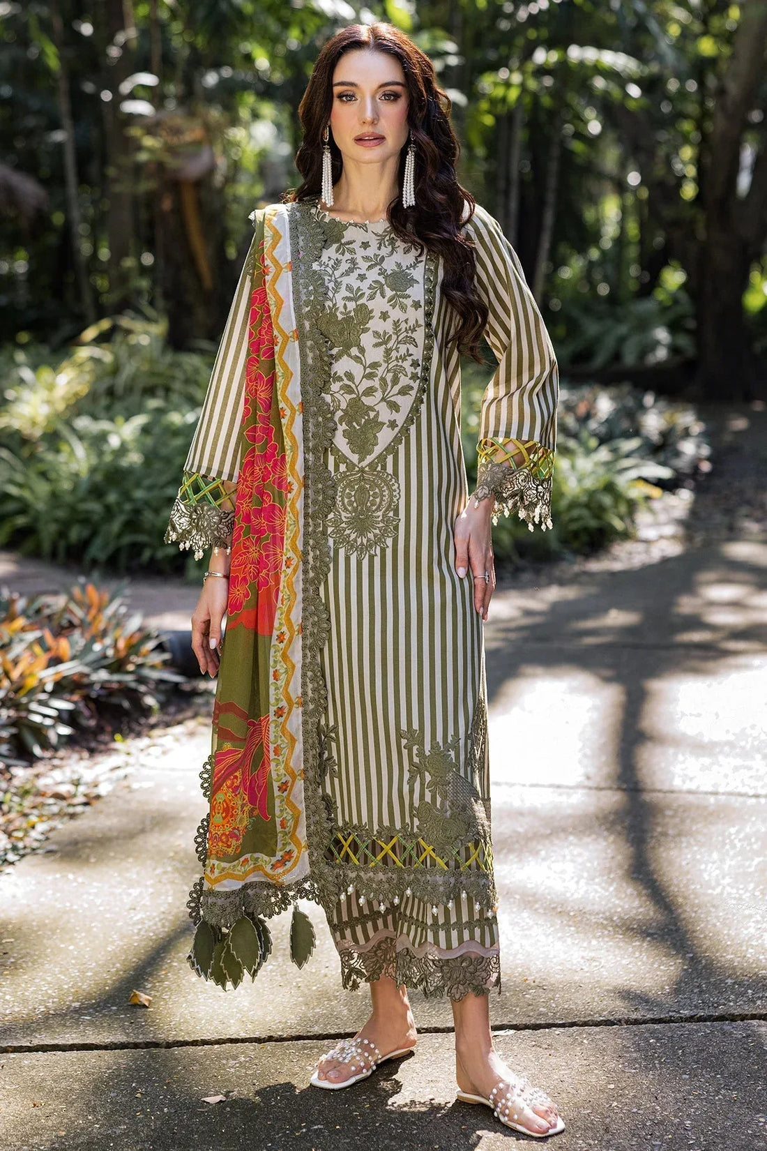 Charizma | Naranji Lawn | CN5-07 - Rang-e-Khaas