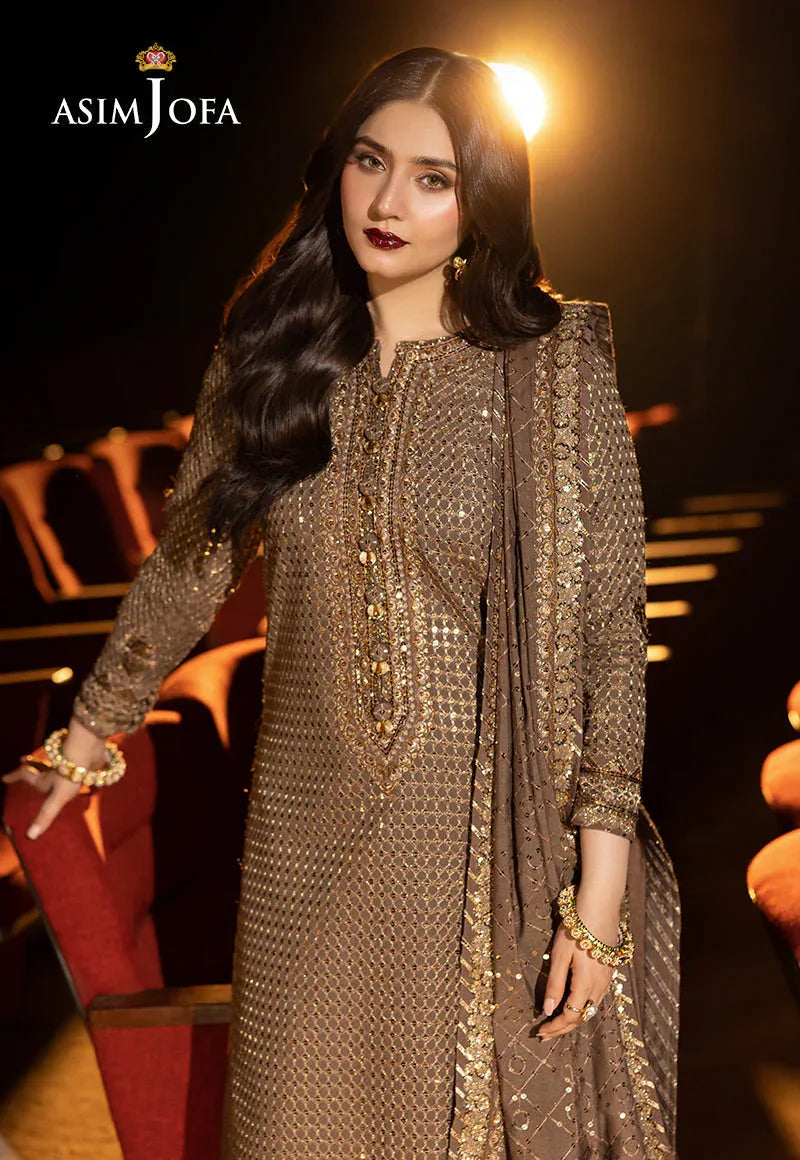 Asim Jofa | Luxury Festive Rejoice | AJLFF-08 - Rang-e-Khaas