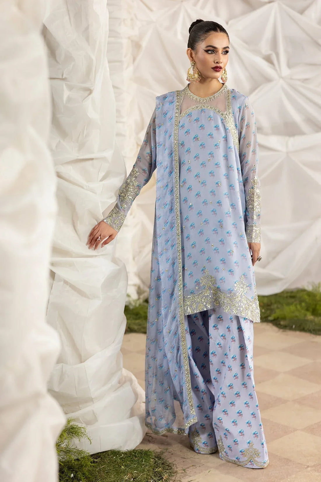 Charizma | Fumee Luxury Chiffon | CMA-5-119A - Rang-e-Khaas