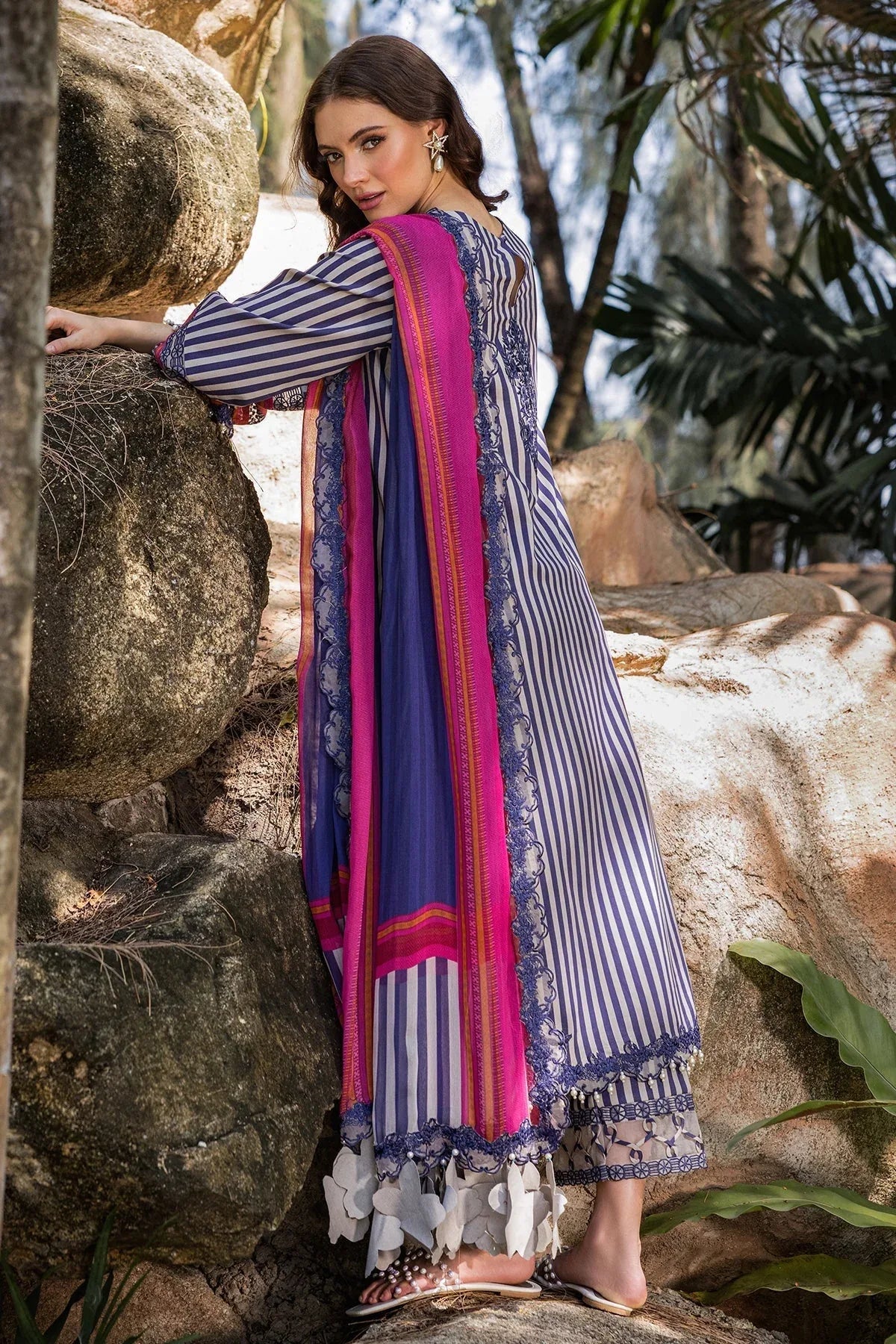 Charizma | Naranji Lawn | CN5-06 - Rang-e-Khaas