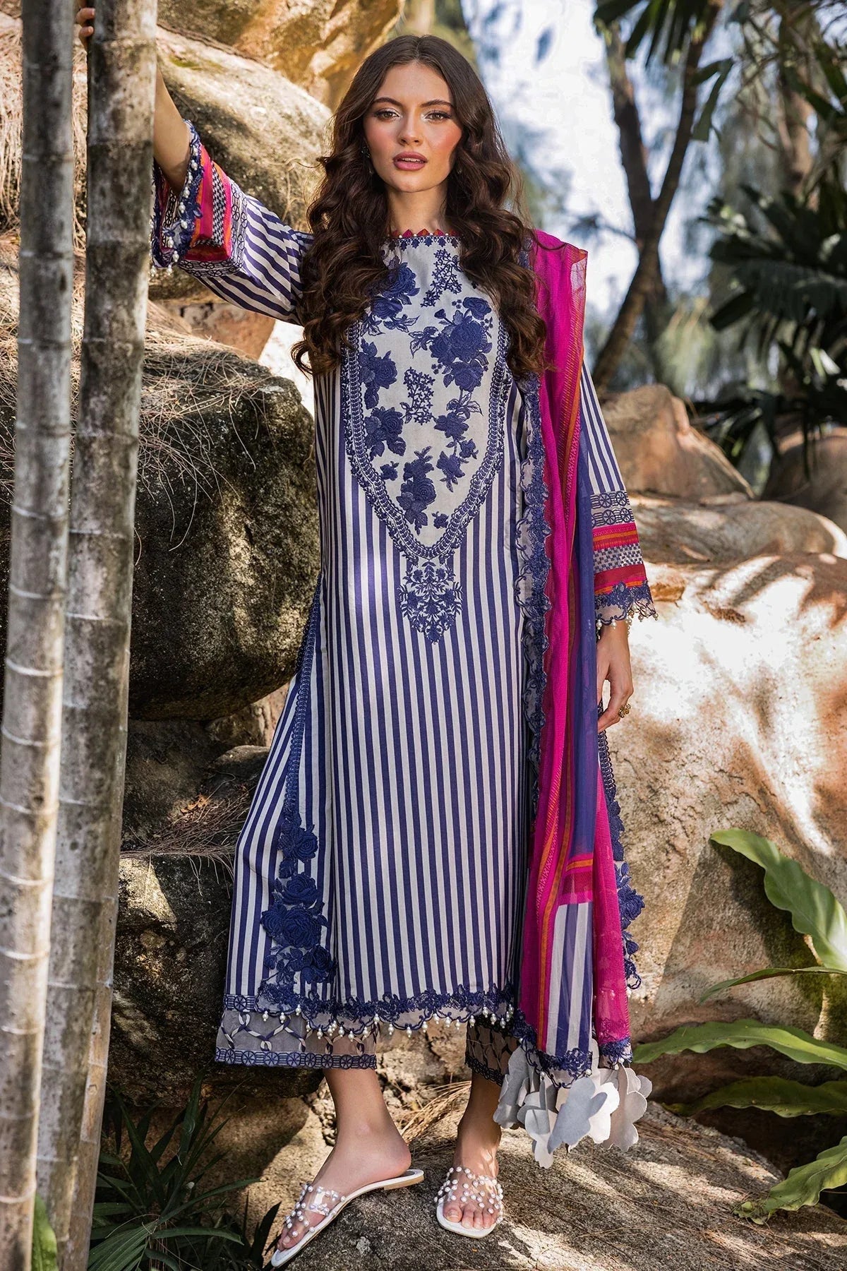 Charizma | Naranji Lawn | CN5-06 - Rang-e-Khaas