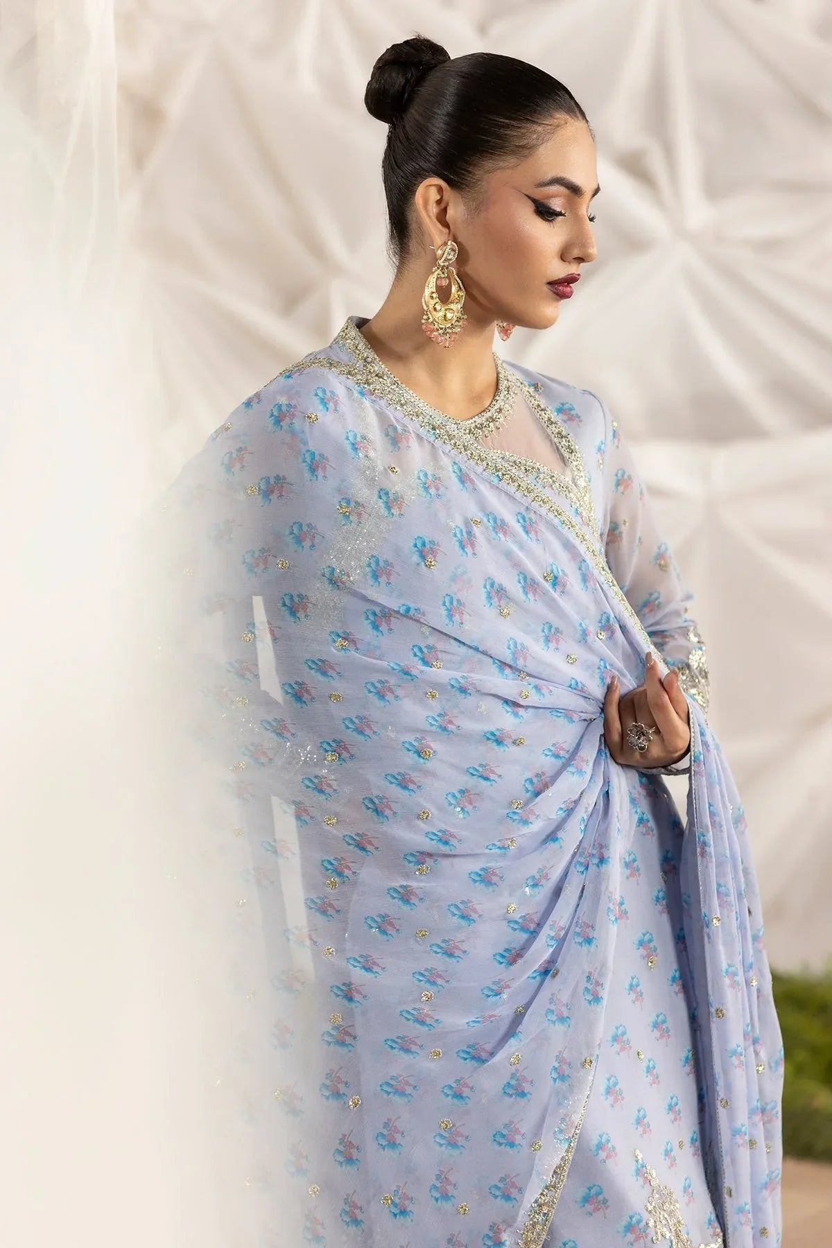 Charizma | Fumee Luxury Chiffon | CMA-5-119A - Rang-e-Khaas