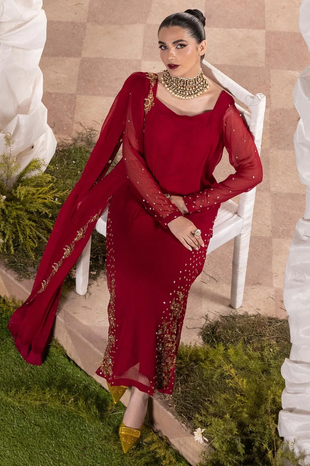 Charizma | Fumee Luxury Chiffon | CMA-5-047A - Rang-e-Khaas