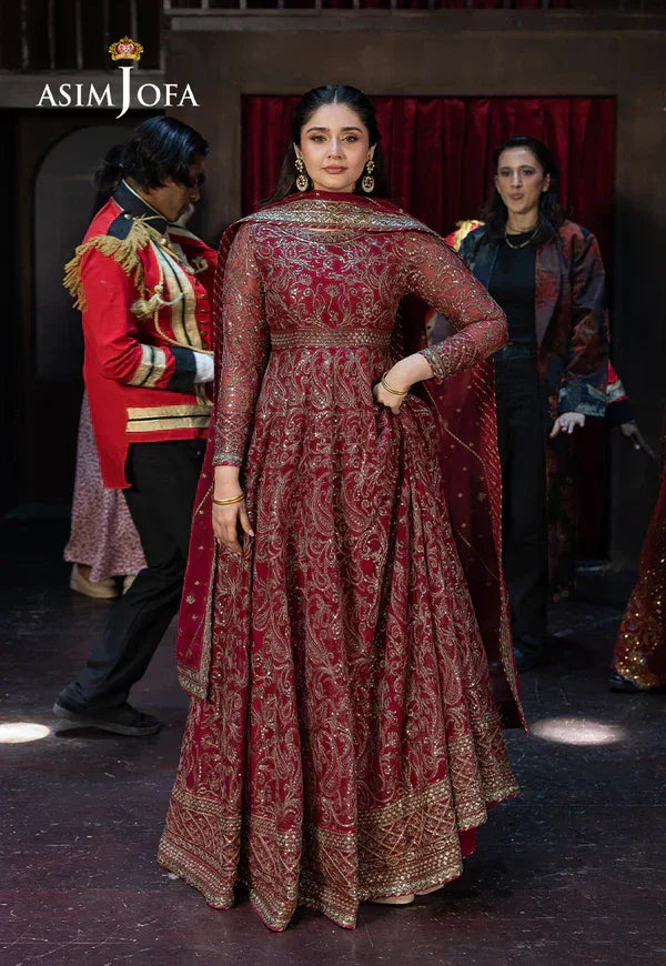 Asim Jofa | EMBROIDERED CHIFFON 3 PCS | AJFO-13 - Rang-e-Khaas