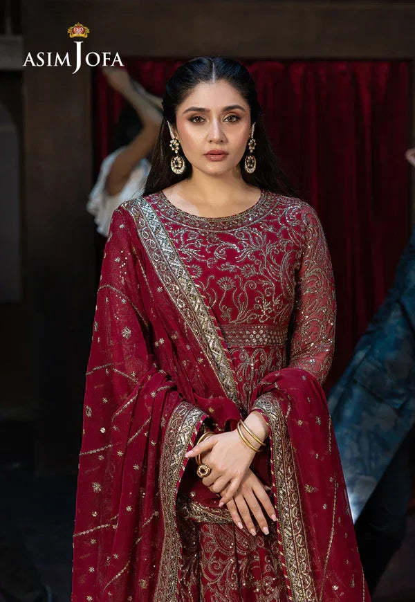 Asim Jofa | EMBROIDERED CHIFFON 3 PCS | AJFO-13 - Rang-e-Khaas