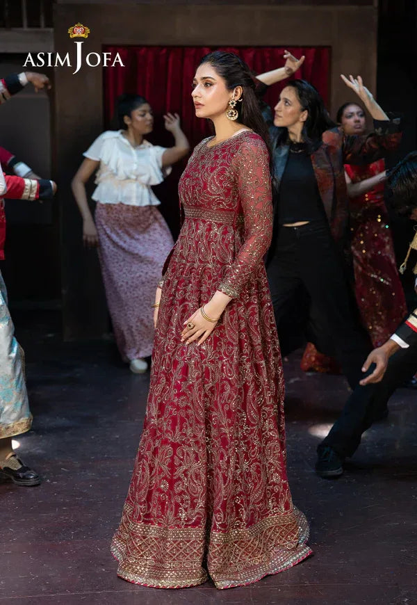 Asim Jofa | EMBROIDERED CHIFFON 3 PCS | AJFO-13 - Rang-e-Khaas