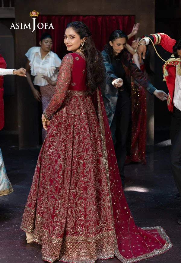 Asim Jofa | EMBROIDERED CHIFFON 3 PCS | AJFO-13 - Rang-e-Khaas
