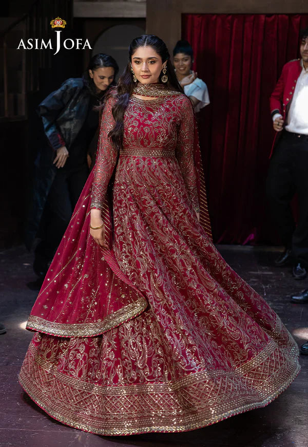 Asim Jofa | EMBROIDERED CHIFFON 3 PCS | AJFO-13