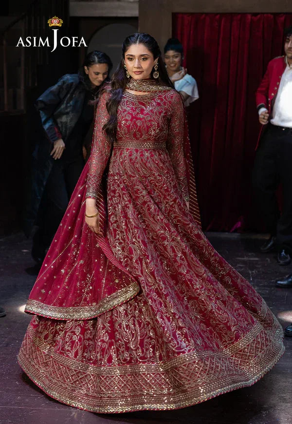 Asim Jofa | EMBROIDERED CHIFFON 3 PCS | AJFO-13 - Rang-e-Khaas