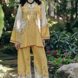 Qalamkar | Printed Co Ords 25 | OP-04 Tena