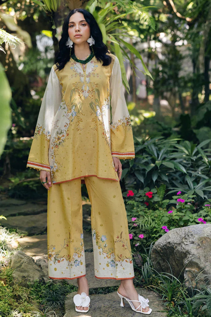 Qalamkar | Printed Co Ords 25 | OP-04 Tena - Rang-e-Khaas