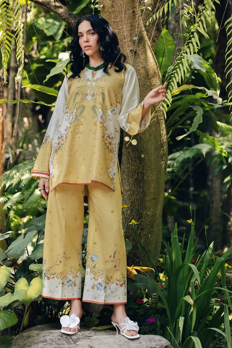 Qalamkar | Printed Co Ords 25 | OP-04 Tena - Rang-e-Khaas