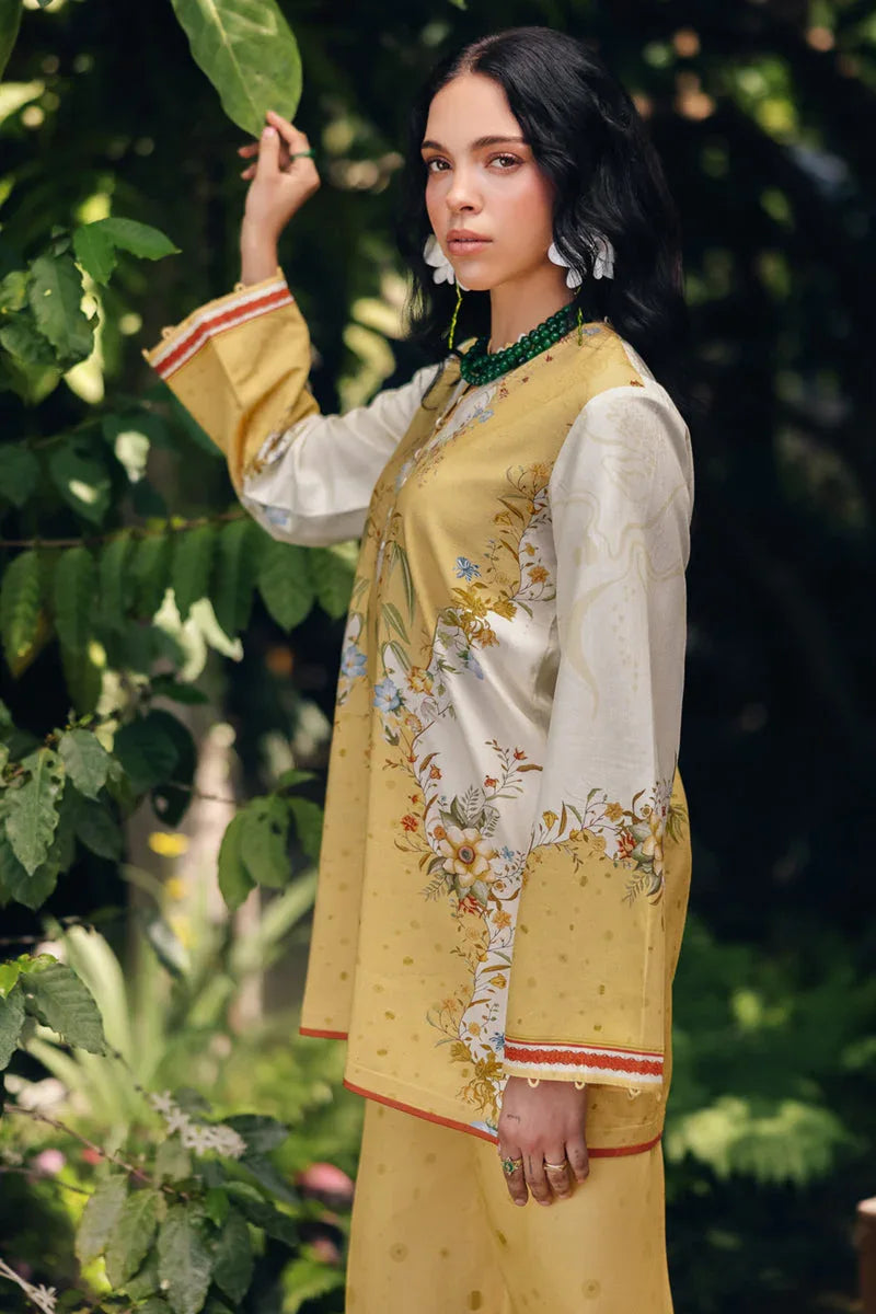 Qalamkar | Printed Co Ords 25 | OP-04 Tena - Rang-e-Khaas