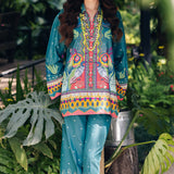 Qalamkar | Printed Co Ords 25 | OP-10 Liva