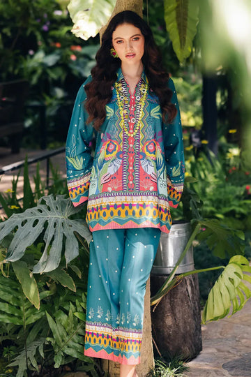 Qalamkar | Printed Co Ords 25 | OP-10 Liva - Rang-e-Khaas