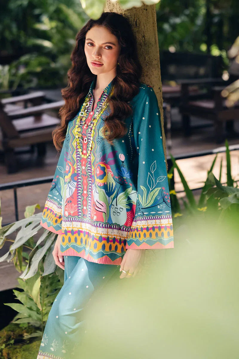 Qalamkar | Printed Co Ords 25 | OP-10 Liva - Rang-e-Khaas