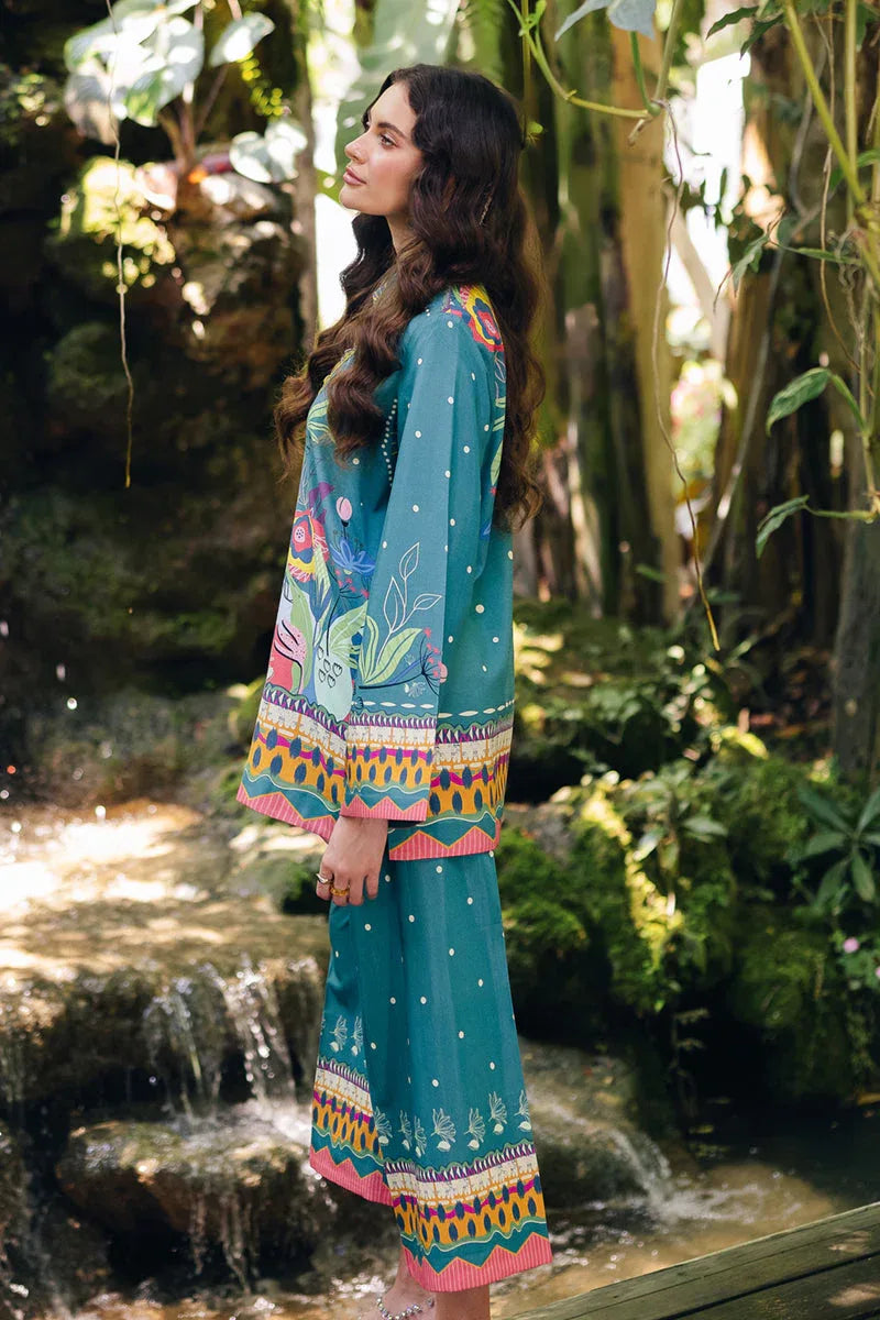 Qalamkar | Printed Co Ords 25 | OP-10 Liva - Rang-e-Khaas