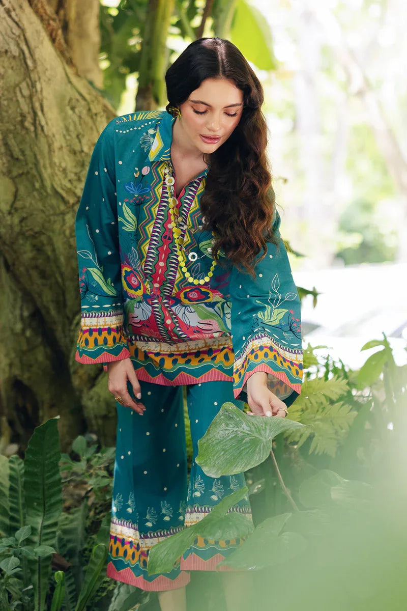 Qalamkar | Printed Co Ords 25 | OP-10 Liva - Rang-e-Khaas