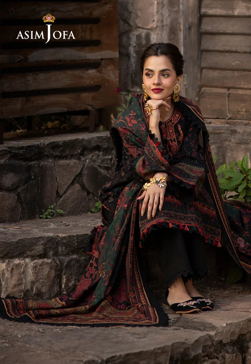 Asim Jofa | Winter Collection 24 | AJUW-09 - Rang-e-Khaas