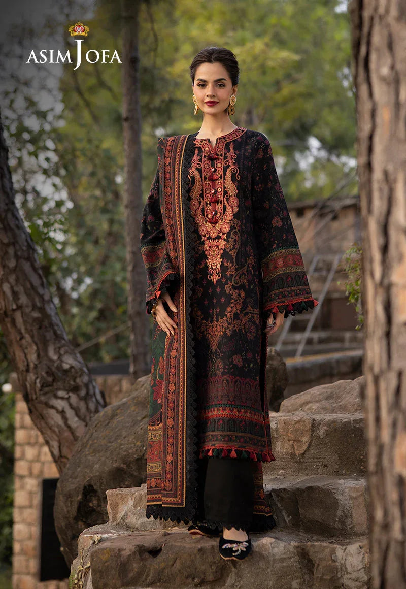 Asim Jofa | Winter Collection 24 | AJUW-09 - Rang-e-Khaas