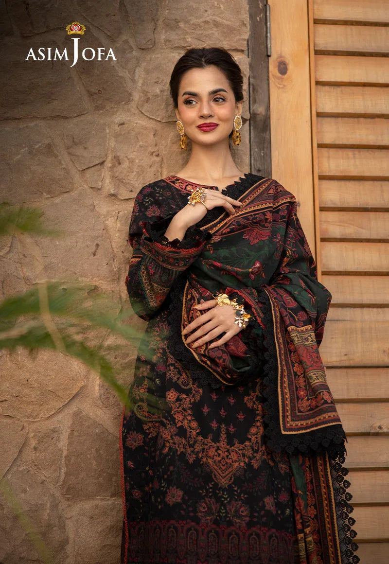 Asim Jofa | Winter Collection 24 | AJUW-09 - Rang-e-Khaas