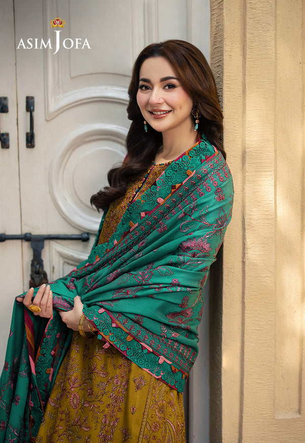 Asim Jofa | Pashmina | Embroidered Twill | AJKI-04