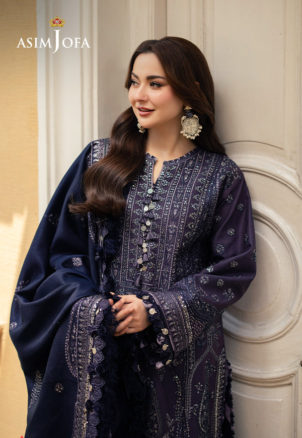 Asim Jofa | Pashmina | Embroidered Twill | AJKI-05