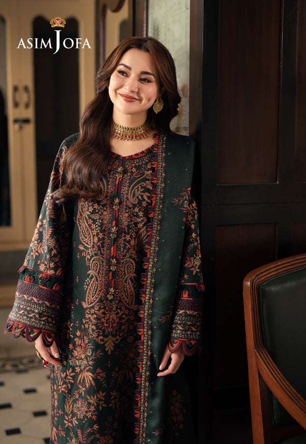 Asim Jofa | Pashmina | Embroidered Twill | AJKI-01
