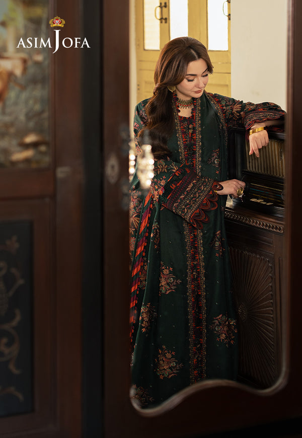 Asim Jofa | Pashmina | Embroidered Twill | AJKI-01
