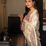 Asim Jofa | Pashmina | Embroidered Twill | AJKI-08