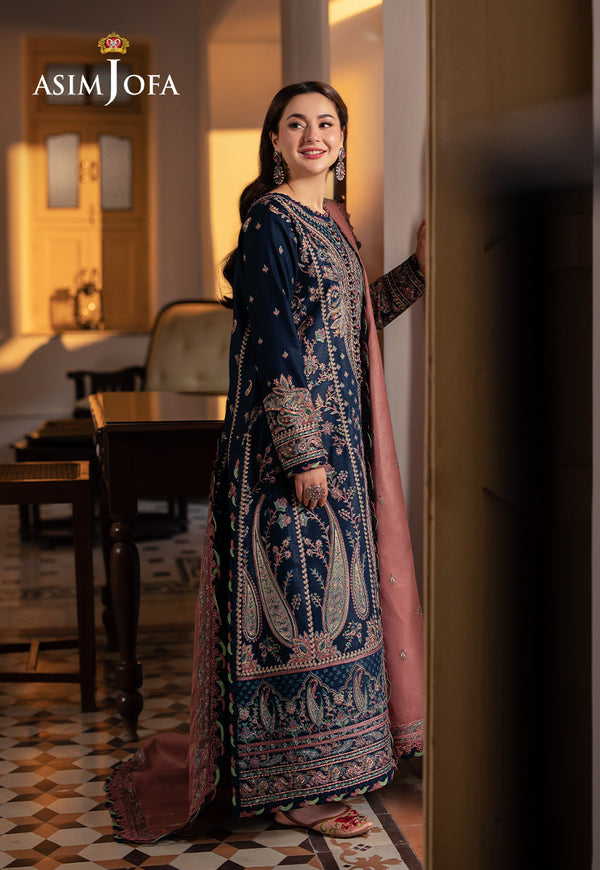 Asim Jofa | Pashmina | Embroidered Twill | AJKI-03