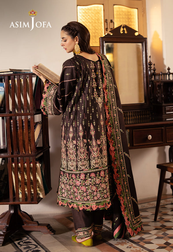 Asim Jofa | Pashmina | Embroidered Twill | AJKI-09