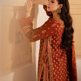 Asim Jofa | Pashmina | Embroidered Twill | AJKI-07