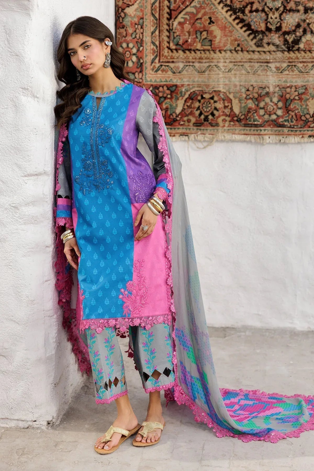 Charizma | Rangoli Lawn | CRO5-02 - Rang-e-Khaas
